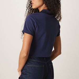Camiseta Polo para Mujer, Tejido de Algodón Transpirable, Estándar de Exportación, Camiseta Polo para Mujer, Tejido de Alta Densidad, Mezcla de Algodón, Camiseta Polo para Mujer - Product Image 3