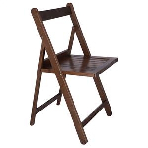 WELL HOME Set di 4 Sedie da Giardino in Noce Nordico 42x47x79cm Eleganti 42x47x79cm - Product Image 4