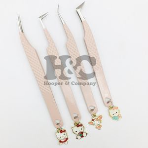 Pince à cils pince à cils marque privée applicateur de cils OEM personnalisé fourrure acier inoxydable Logo vison paquet pince à épiler - Product Image 1