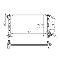 Radiador YS4Z8005BB para FORD FOCUS (DAW, DBW) [1998-2007]