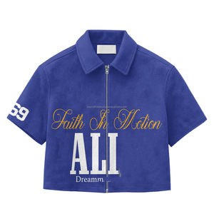 Camiseta Personalizada de Alta Calidad con Diamantes Brillantes, Logotipo con Pedrería, Estampado Gráfico, Manga Corta, 100% Algodón para Hombre - Product Image 2