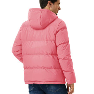 Chaqueta acolchada de camuflaje personalizable para hombre, abrigo de burbuja de invierno de nailon de alta calidad con logotipo, tela de lona MOQ baja - Product Image 4