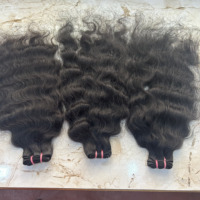 Arrow Hair Exporters propose des mèches de cheveux naturels vierges, ondulées en vagues profondes, à double trame, Remy, cheveux humains indiens bruts, 100g, Tamil