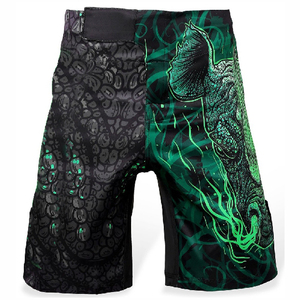 Shorts MMA Entièrement Sublimés Lavés et Extensibles pour Hommes – Tenue de Performance Athlétique pour Entraînement, Grappling, Boxe, Kickboxing – Respirant - Product Image 6