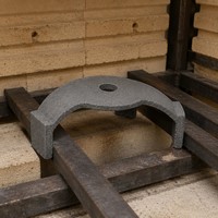 Support de four réfractaire à 3 pieds, dessus bombé, en carbure de silicium, pour cuisson, soudage et découpe de céramique haute température