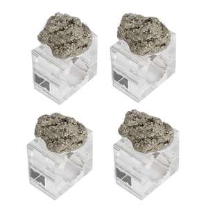 บ้านและห้องครัวใหม่ล่าสุดแหวนอะคริลิคทรงลูกกวาดสีสันสดใสโปร่งแสงสำหรับผู้หญิงใส่ในฤดูร้อน - Product Image 4