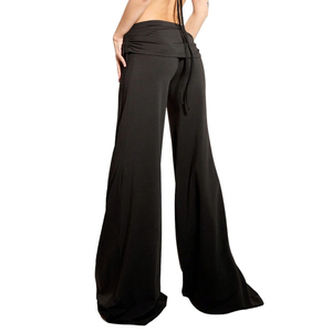 Pantalones de Yoga sin costuras de cintura alta para mujer de diseñador personalizado 2025, mallas de realce de entrenamiento informal, decoración de logotipo, técnicas sexis planas - Product Image 2