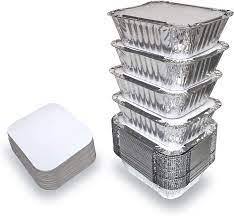 Meilleure qualité taille personnalisée jetable couleur or 800ml série 7000 plateau de cuisson de gâteau en feuille d'aluminium avec couvercles pliants - Product Image 2
