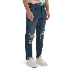 <b>Men's</b> Customized Logo 100% Cotton Straight <b>Jeans</b> Quick-Drying Breathable Solid Pattern Mid-<b>Waist</b> Casual Winter Corduroy Medium - Product Image 2