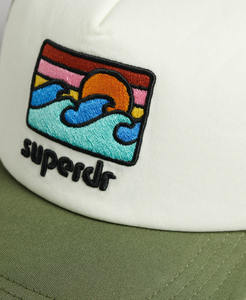 Gorra de camionero de espuma de alta calidad al por mayor con logotipo personalizado gorra deportiva suave de perfil medio trasero de malla blanca/Oliva gorra deportiva para hombre - Product Image 3