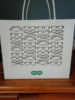 Sac en papier pour lunettes de soleil blanches, sacs en papier pour lunettes, emballage cadeau pour lunettes, sacs personnalisés pour lunettes, pour lunettes