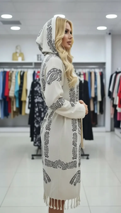 Peignoir en coton tissé uni à séchage rapide - Product Image 3