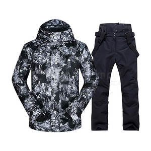 Traje de Esquí de Invierno para Hombre, Diseño Personalizado al por Mayor, Resistente al Viento, con Cremallera, Talla Grande, Color Sólido, 100% Poliéster, Precio de Fabricante - Product Image 2