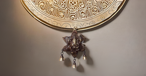 Colgante de pared de Lord Ganesha de latón de estilo moderno hecho a mano para decoración de puerta principal de entrada de boda y propósito de regalo - Product Image 5