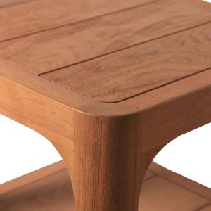 Table d'appoint en bois de teck indonésien fabriqué à la main pour salon Tables basses de salon meubles de maison solides - Product Image 4