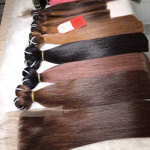 Tendencia caliente Muchos huesos coloridos Recto Vietnam HD Peluca con malla frontal Alto grado Remy Raw Sin procesar Trama humana Paquete de estilo ondulado - Product Image 3