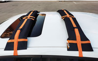Tapis universel de toit souple pour kayak, planche de surf, canoë, planche à pagaie, avec sangles d'arrimage réglables et stables.