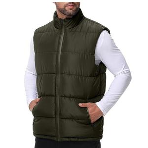 Chaleco Acolchado para Hombre, Chaqueta Sin Mangas, con Cierre, Abrigada para Invierno, Resistente al Agua, Ultrafina, Ligera, de Plumón - Product Image 1