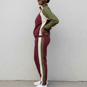 Ensemble de survêtement pour femme en coton premium, tenue de jogging, survêtement de fitness pour femme, respirant, 2 pièces, OEM disponible - Product Image 6