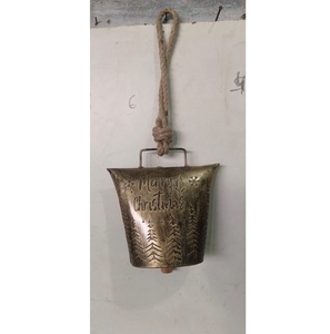 wholesale supplier metal Harmony Cow <b>Bells</b> manufacturer Vintage Handmade Rustic Lucky Christmas Hanging Decor <b>Bell</b> - Product Image 1