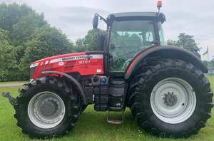 รถแทรกเตอร์แมสซีย์เฟอร์กูสัน8727 4WD 25-120HP ฟาร์มรถแทรกเตอร์สำหรับเดิน/ล้อรถแทรกเตอร์มีแกนเครื่องยนต์มือสอง