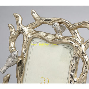 Vintage Gold Metal Photo <b>Frame</b> with Bird and Branch Design Artistic Decorative <b>Picture</b> <b>Frame</b> for Home Office and Gift Purpose - Product Image 3