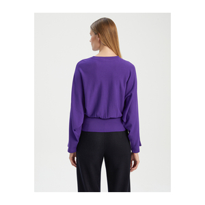 Pull en tricot à manches chauve-souris en viscose mélangée pour femmes BGN, fabriqué en Turquie - Product Image 6