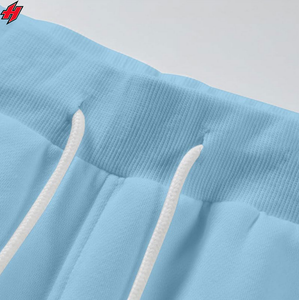 Nouveautés Ensemble à capuche personnalisé Ensemble 2 pièces en coton Short de jogging Ensembles deux pièces pour hommes Survêtements avec broderie dégradée Survêtements - Product Image 3