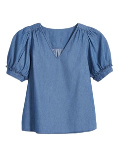 Top en jean pour femme, élégant, chic, moderne, confortable, durable, doux, tendance, unique, pour tous les jours - Product Image 1
