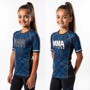 Custom Stretch Rash Guard MMA Brazilian Jiu Jitsu Compresión Desgaste Sublimado Transpirable Secado rápido Equipo de entrenamiento Hombres - Product Image 3