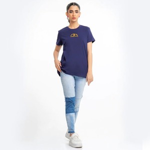 Camiseta directa de fábrica para mujer, camiseta para mujer con el logotipo de tu marca, camiseta de verano con cuello redondo, camiseta estampada para mujer, camiseta en blanco - Product Image 2