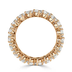 Anillo de Eternidad de Oro Sólido de 18K para Mujer con Diamantes de Corte Marquesa y Engaste de Puntas, Joyería Fina de Lujo - Product Image 2