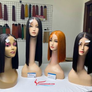 HOT TRENDING 100% Pelucas completas de cabello vietnamita crudo Hueso Recto Encaje Pelucas de cabello humano Extensiones de cabello de alta calidad - Product Image 1