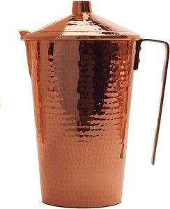 Most Demanding Copper Jug Rose Gold Antique Design Solid Quality Big Size Metal Pure Copper Jug for <b>Drinking</b> <b>Water</b> Top Design - Product Image 6