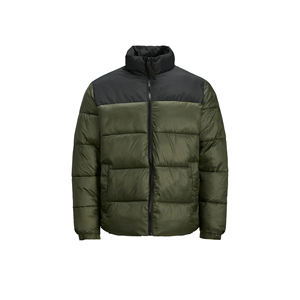 2024 Winter Fall Men's <b>Thin</b> <b>Puffer</b> <b>Jacket</b> Custom Stand Collar Fashion Plain Style High Street Outdoor Clothing - Product Image 1