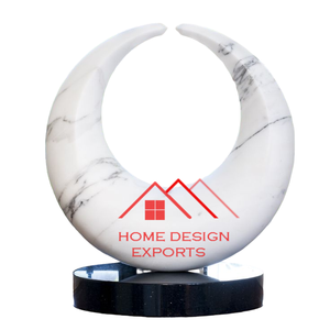 Escultura de mármol de mesa decorativa para decoración de escritorio de oficina, escultura de granito de forma redonda, tono de mármol Natural, superventas - Product Image 3