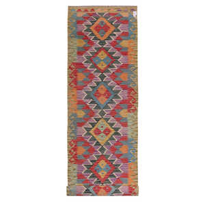 Maimana Afghanistan <b>Kilim</b> <b>Runner</b> Rug 397 X 85 cm - Product Image 1