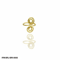Bague ajustable en laiton martelé fait main KENWAY SARTAJ, double spirale, motif tourbillon moderne, bijou grec celtique enroulé pour femme