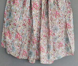 กระโปรงผ้าฝ้ายอินเดียทำมือเด็กผู้หญิงแนววินเทจโบโฮพิมพ์ลายดอกไม้ชุดใส่เล่นเทนนิสชายหาดไซส์ใหญ่พิเศษระบายอากาศยาวเป็นทางการ - Product Image 3