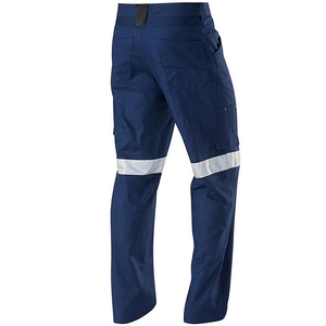 Pantalons de travail de construction neufs sur mesure, vente en gros, coton, multi-poches, vêtements de travail pour hommes, perforés, coton ripstop avec bande 3M - Product Image 3