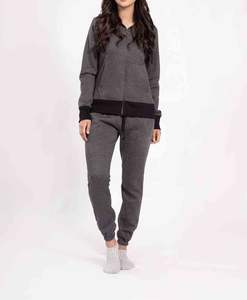 2025 ropa personalizada para mujer cómoda de algodón Tech Fleece mujer estampado personalizado chándal de gran tamaño con cremallera conjunto de dos piezas ropa de mujer - Product Image 1