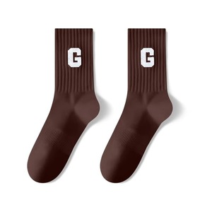 Algodón de alta calidad/fibra de bambú logotipo personalizado Impresión digital sólido Atlético Crew calcetines para hombres y mujeres - Product Image 4