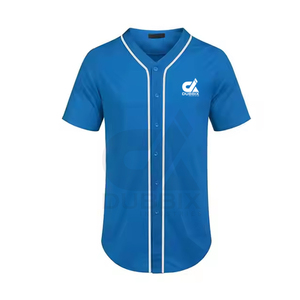 Uniforme de Béisbol Personalizado para Hombre, 100% Poliéster, Impresión por Transferencia de Calor, Patrón 3D, Transpirable, Cuello en V, Servicio OEM - Product Image 3