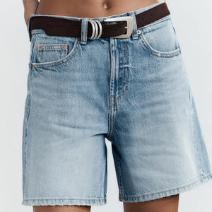 <b>Women</b> Athletic Shorts Custom Polyester Gym Athletic Shorts Custom Ruffle Shorts <b>Women</b> Classical <b>Women</b> Fashion <b>Jean</b> Shorts Denim - Product Image 1