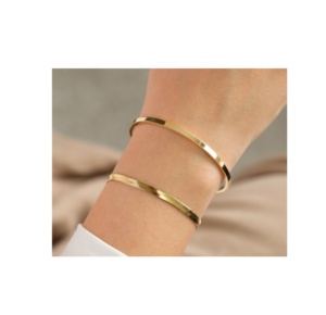 Pulsera de oro de la mejor calidad 100%, joyería para mujer, pulseras y brazaletes de joyería de moda con producto de venta, muestra gratis - Product Image 4