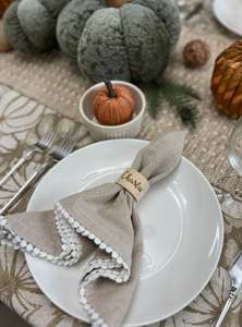 Anneaux de serviette en bois, porte-serviettes personnalisé, anneaux de serviette en bois, décoration de table, cuisine, restaurant, décoration de mariage, hôtel - Product Image 4