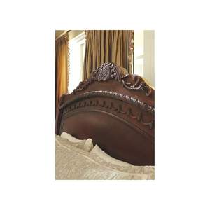 เตียงเลื่อนแบบคลาสสิกไม้มะฮอกกานีแข็งแกะสลักทนทานปรับแต่งขนาดได้ - Product Image 4