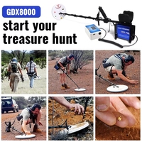Détecteur de Métaux Professionnel GDX8000 Souterrain avec Bobine Double D pour la Recherche d'Or et d'Argent