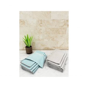 Serviettes de cuisine uniques brodées 100% coton réutilisables et personnalisables, écologiques et légers, lot de deux pour les cuisines modernes - Product Image 5