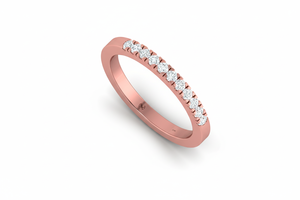 Anillo de Oro de 14K y Diamantes con un Solo Punto de Fijación |   Diamante de Corte Brillante de 0.25 Quilates - Product Image 3